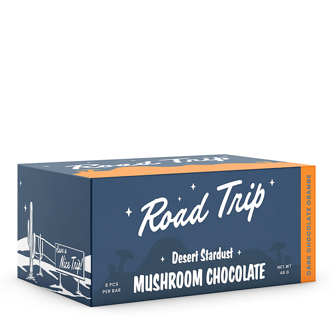 Desert Stardust Mushroom Chocolate Bar - Dark Chocolate Orange
