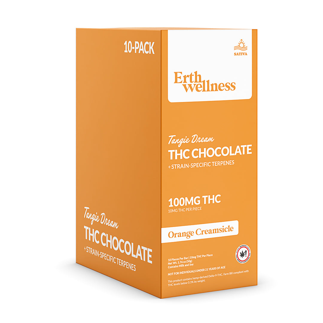 Tangie Dream THC chocolate retail packaging