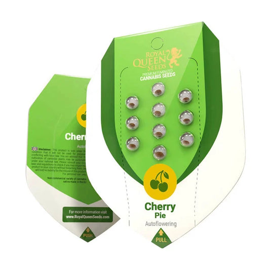 Royal Queen Seeds – Cherry Pie Auto Feminized Seeds (Fruity Hybrid Autoflower) - 3 Seeds
