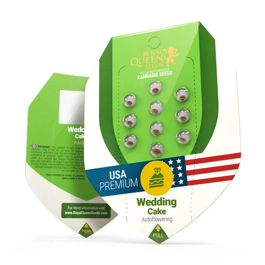 Royal Queen Seeds – Wedding Cake Auto Feminized Seeds (Dessert-Inspired Indica Auto) - 3 Seeds
