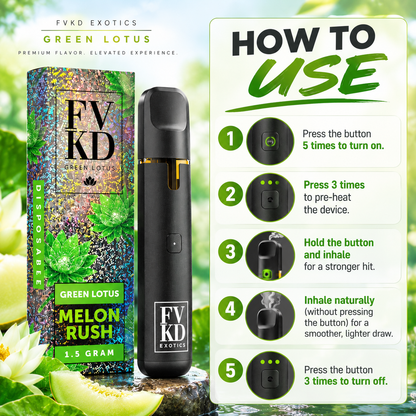 FVKD Green Lotus Disposables 1.5G (NEW)