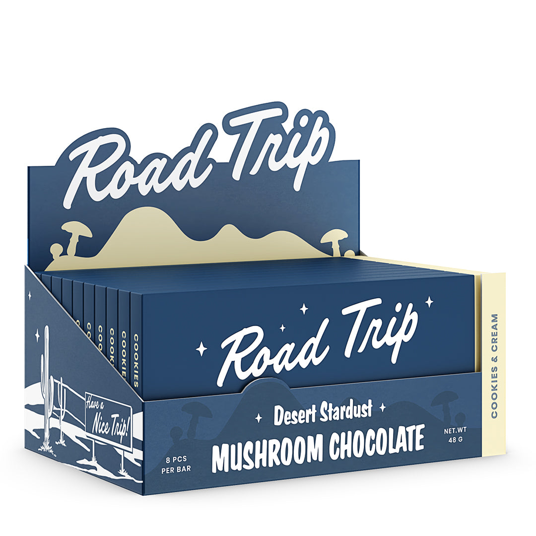 Desert Stardust Mushroom Chocolate Bar - Cookies & Cream