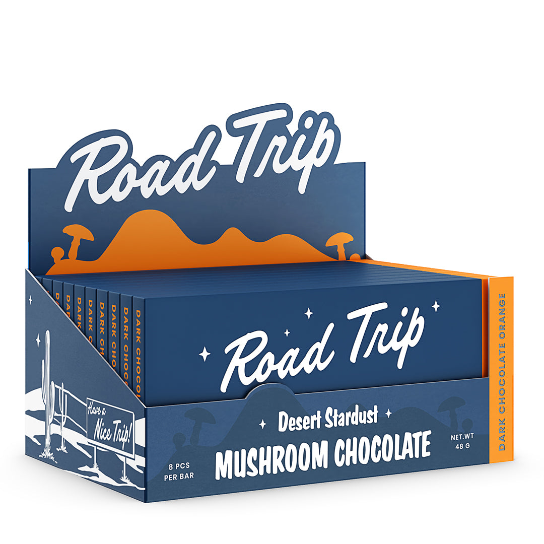 Desert Stardust Mushroom Chocolate Bar - Dark Chocolate Orange