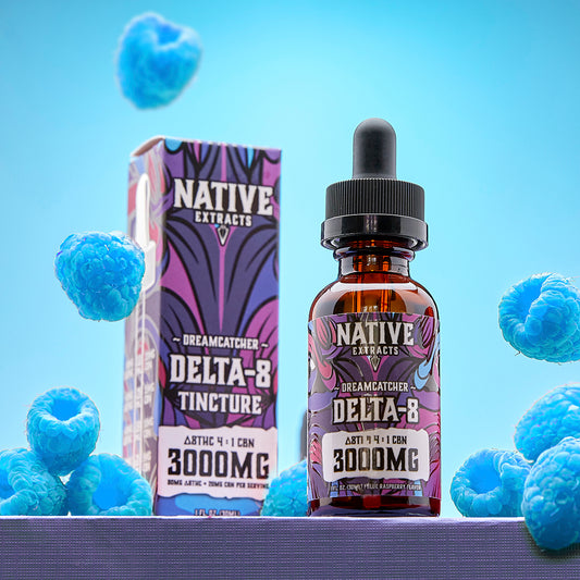 Native Extracts - "Dreamcatcher" - Delta-8 4 : 1 CBN Tincture - 3000mg (High Potency)