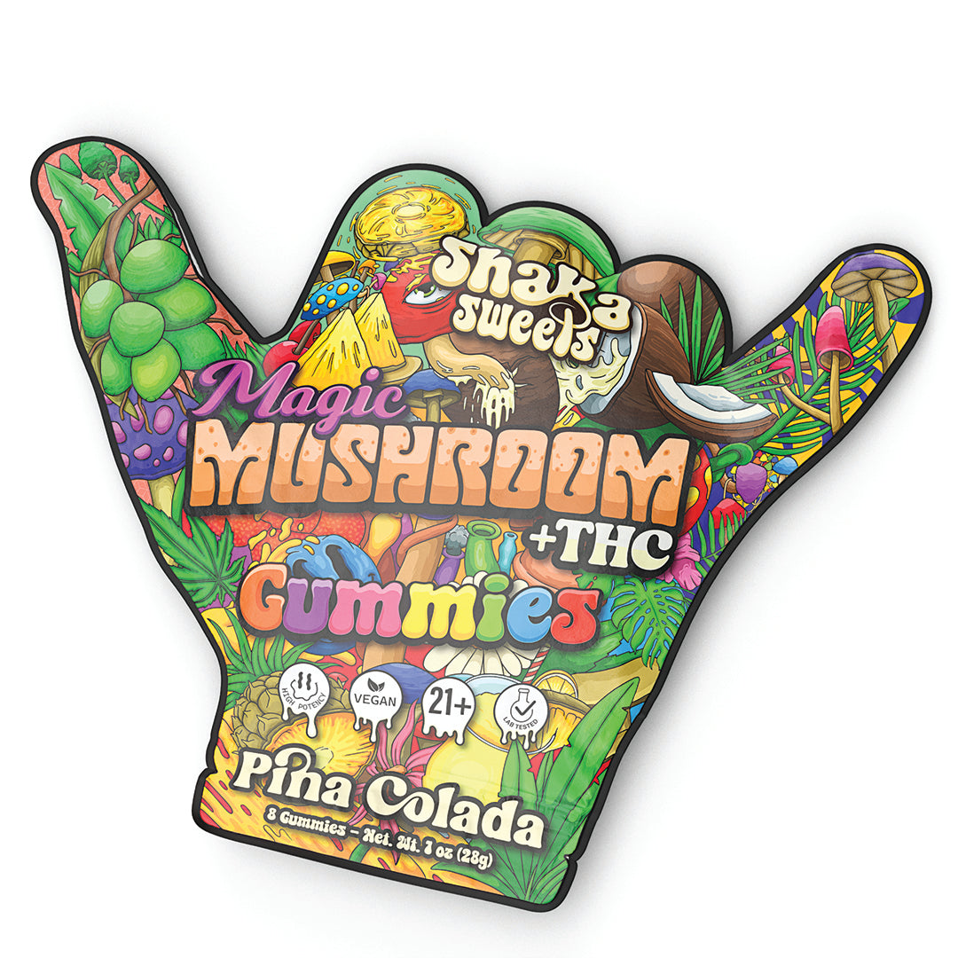 Shaka Sweets Mushroom + THC Gummies | Pina Colada