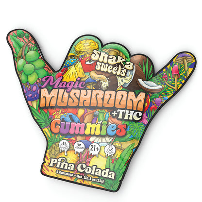 Shaka Sweets Mushroom + THC Gummies | Pina Colada
