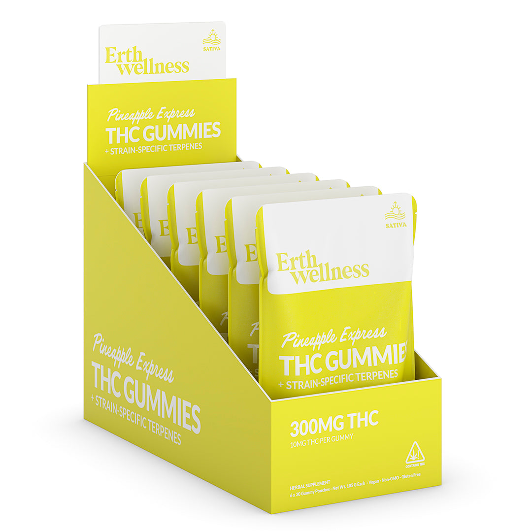 Δ9 THC Gummies – Pineapple Express (Sativa) | Strain Specific | Pineapple (300mg)