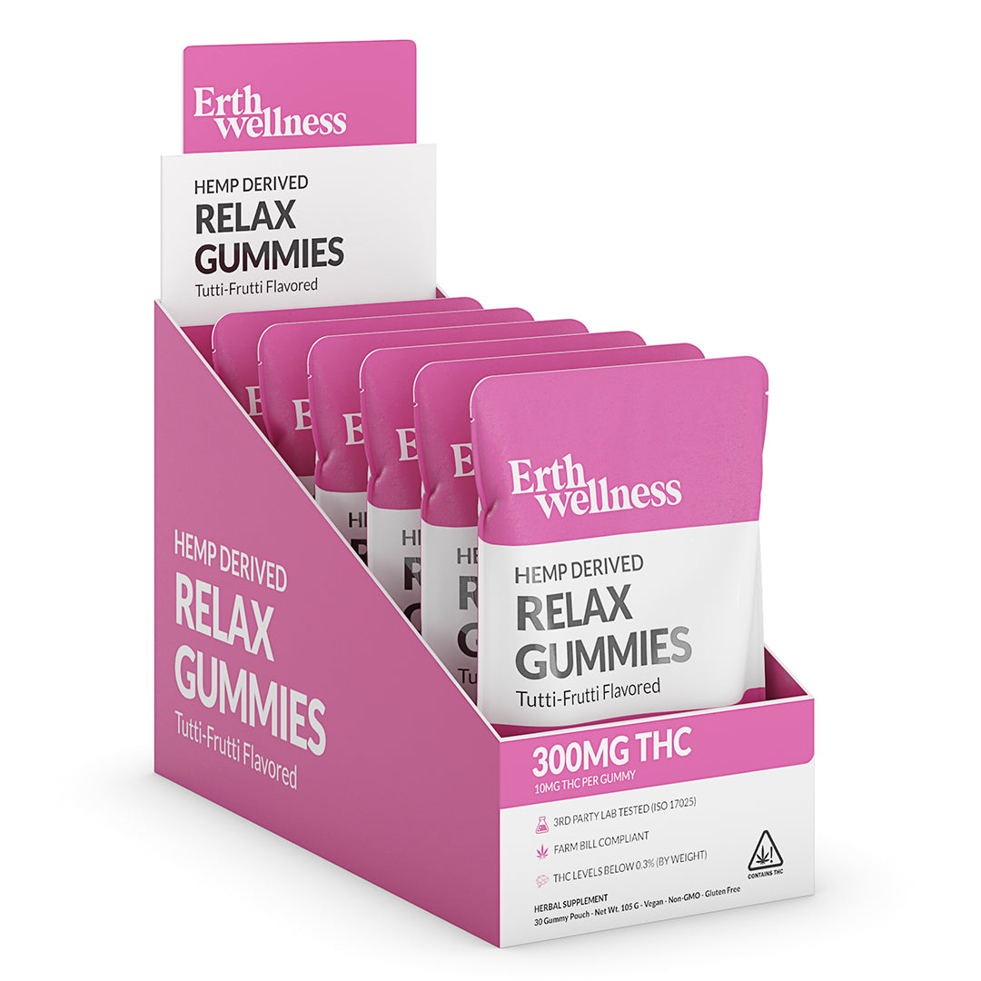 RELAX 10mg THC Gummies – Tutti Frutti (300mg)